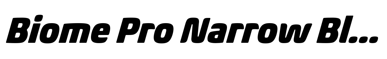Biome Pro Narrow Black Italic